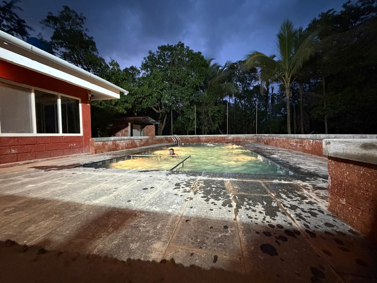 Evening pool
