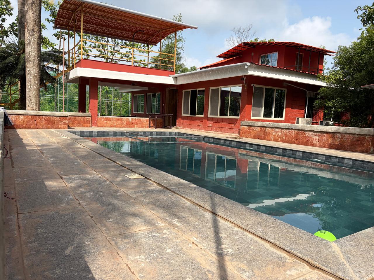 Poolside deck